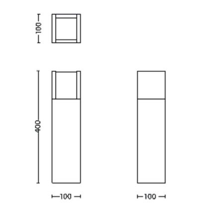 Philips - LED lauko šviestuvas ARBOUR LED/3,8W/230V 40 cm 2700K IP44