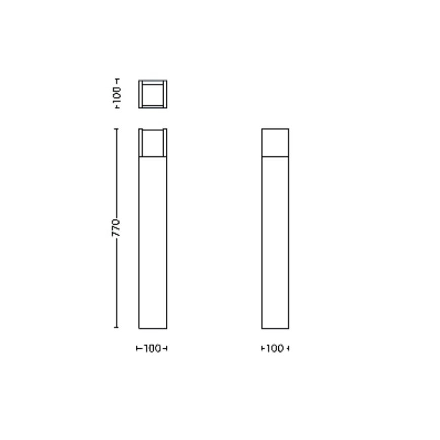 Philips - LED lauko šviestuvas ARBOUR LED/3,8W/230V 77 cm 2700K IP44