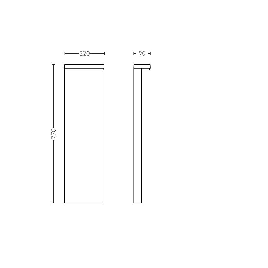 Philips - LED lauko šviestuvas BUSTAN LED/3,8W/230V 2700K 77 cm IP44