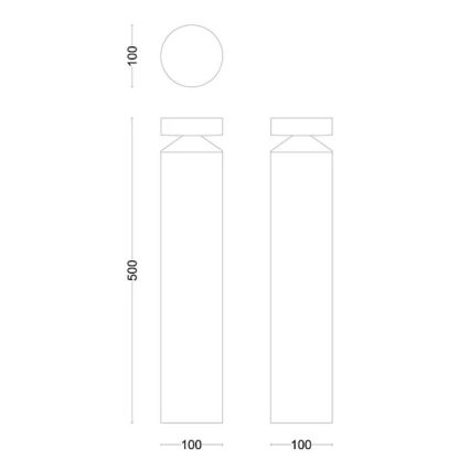 Philips - LED lauko šviestuvas LAVEN LED/6W/230V 4000K IP44
