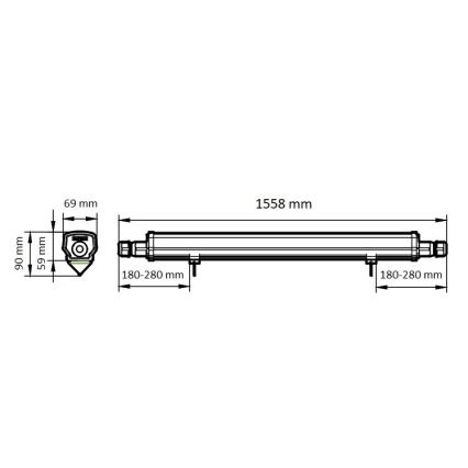 Philips - LED liuminescencinis techninis šviestuvas LED/46W/230V IP66 4000K