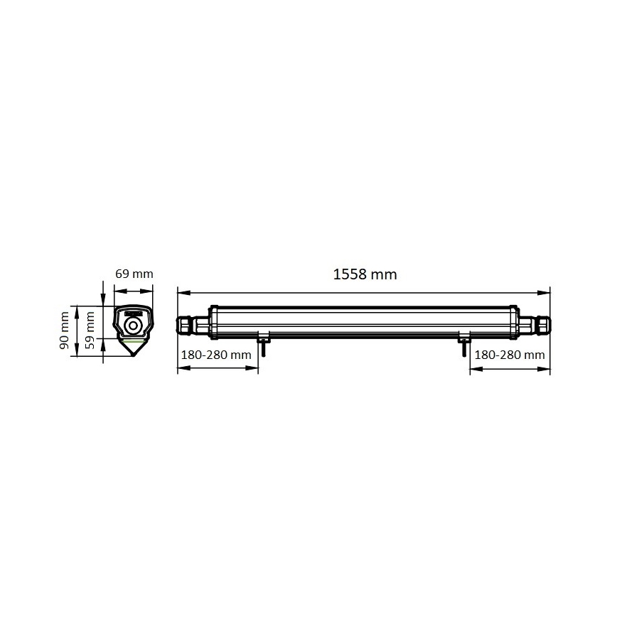 Philips - LED liuminescencinis techninis šviestuvas LED/46W/230V IP66 4000K