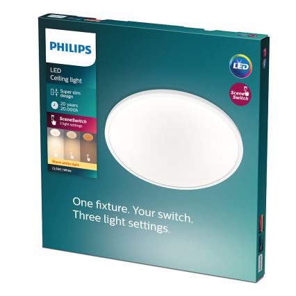 Philips - LED Lubinis šviestuvas CLEAR 1xLED/18W/230V 2700K