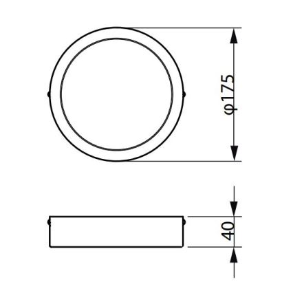 Philips - LED lubinis šviestuvas LEDINAIRE LED/10,5W/230V 3000K IP40