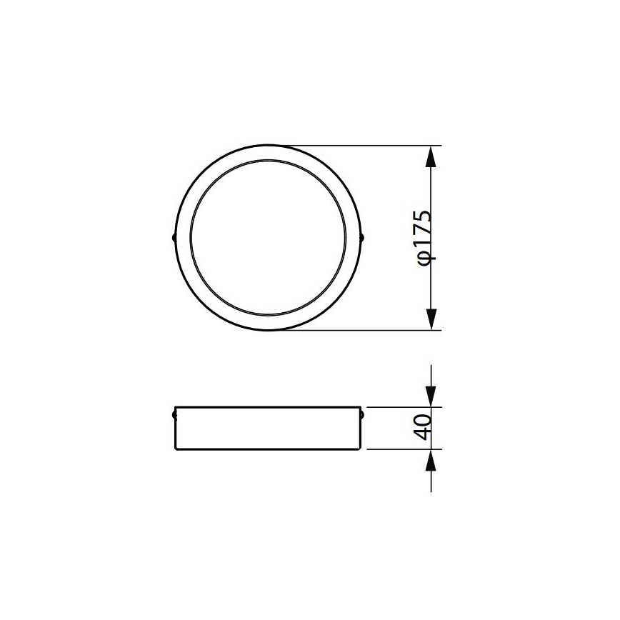 Philips - LED lubinis šviestuvas LEDINAIRE LED/10,5W/230V 3000K IP40