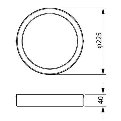 Philips - LED lubinis šviestuvas LEDINAIRE LED/19,5W/230V 3000K IP40