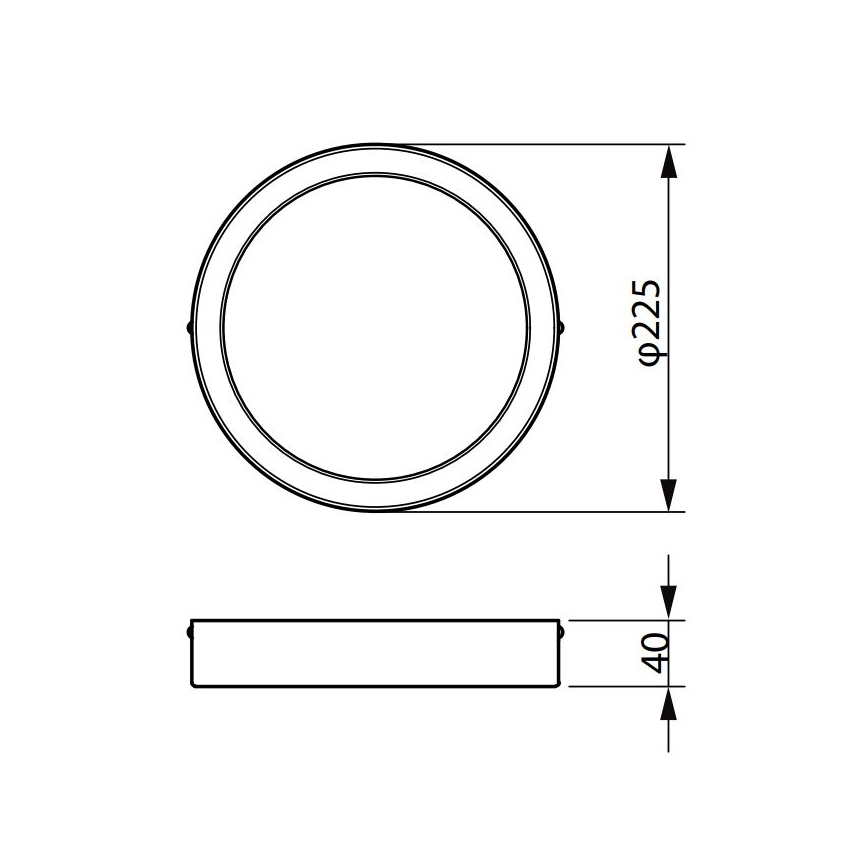 Philips - LED lubinis šviestuvas LEDINAIRE LED/19,5W/230V 3000K IP40