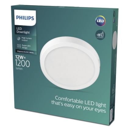 Philips - LED Lubinis šviestuvas LED/12W/230V 2700K baltas