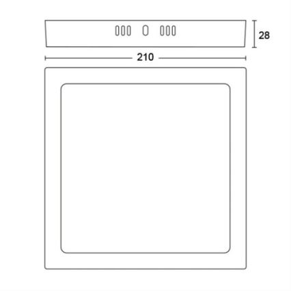 Philips - LED Lubinis šviestuvas LED/12W/230V 2700K baltas