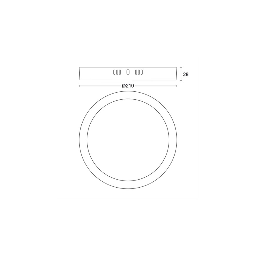 Philips - LED Lubinis šviestuvas LED/12W/230V 2700K juodas