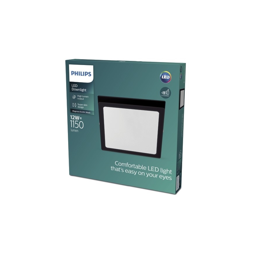 Philips - LED Lubinis šviestuvas LED/12W/230V 2700K black