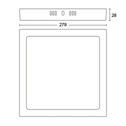 Philips - LED Lubinis šviestuvas LED/20W/230V 2700K baltas