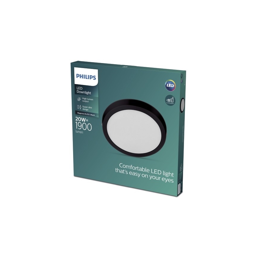 Philips - LED Lubinis šviestuvas LED/20W/230V 2700K juodas