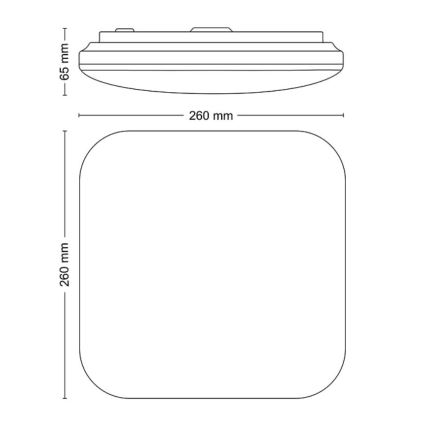 Philips - LED lubinis šviestuvas LED/12W/230V 2700K