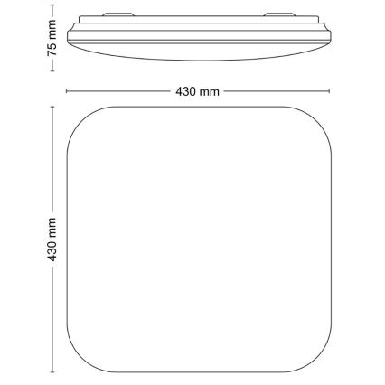 Philips - LED lubinis šviestuvas LED/24W/230V 2700K