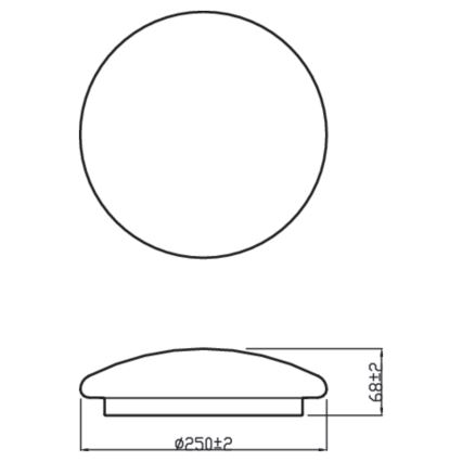 Philips - LED lubinis šviestuvas MOIRE CL200 LED/10W/230V