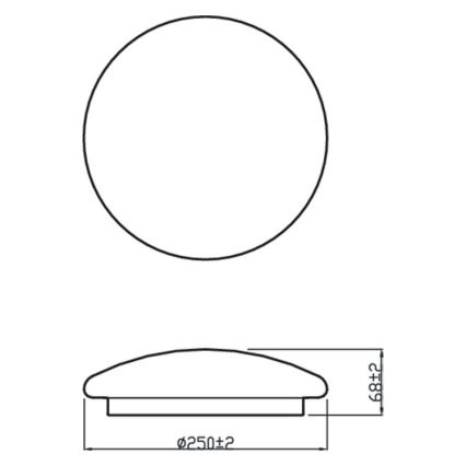 Philips – LED Lubinis šviestuvas MOIRE LED/10W/230V