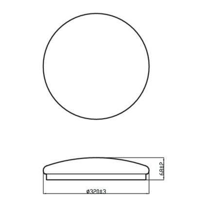 Philips - LED Lubinis šviestuvas MOIRE LED/17W/230V