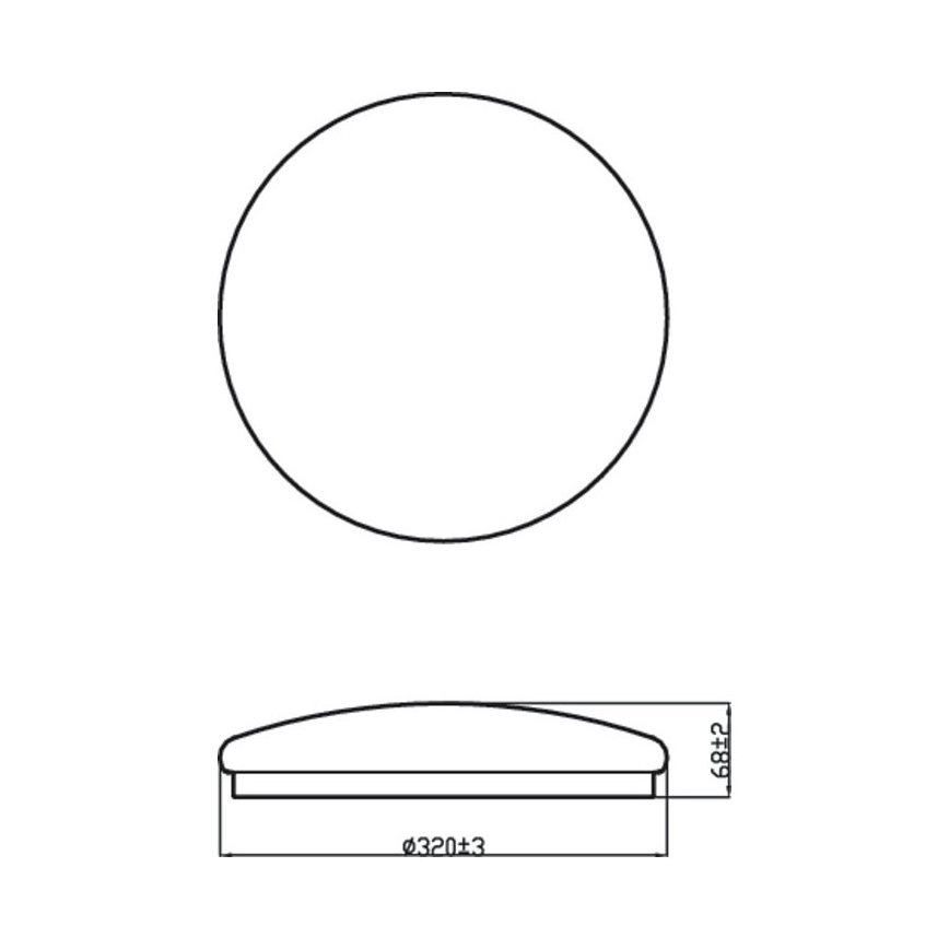 Philips - LED Lubinis šviestuvas MOIRE LED/17W/230V