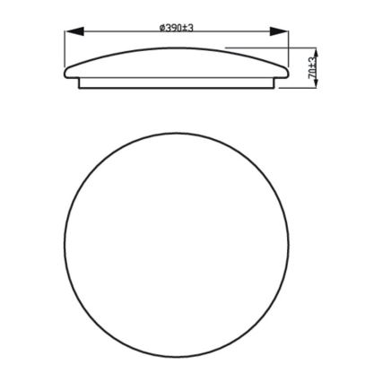 Philips - LED Lubinis šviestuvas LED/20W/230V 2700K