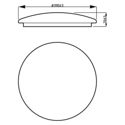 Philips - LED Lubinis šviestuvas LED/20W/230V 4000K