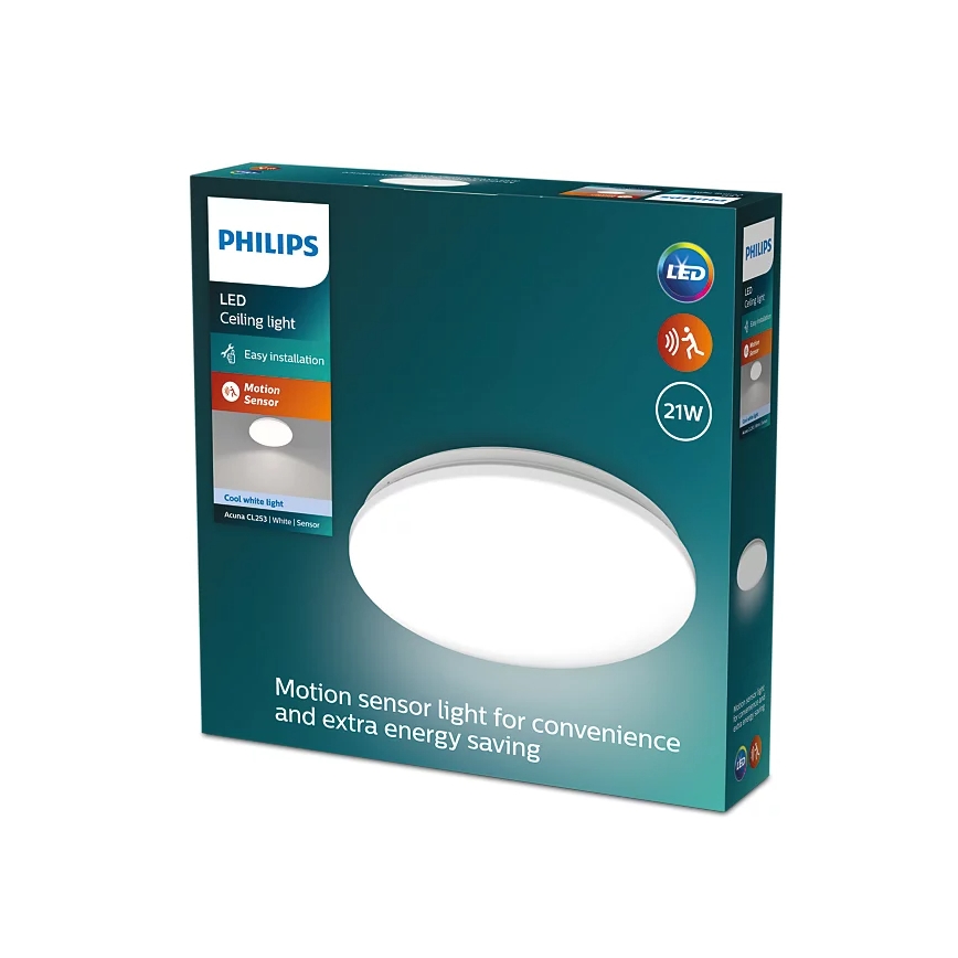 Philips - LED lubinis šviestuvas su jutikliu ACUNA LED/21W/230V 4000K