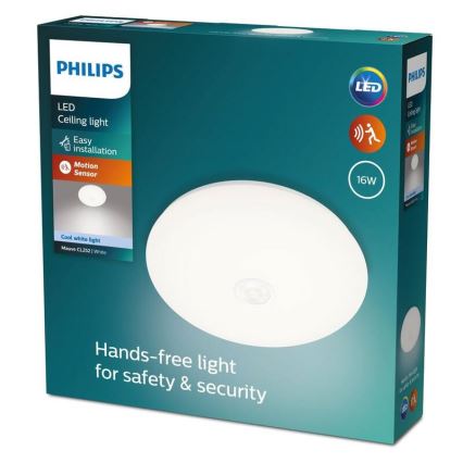 Philips - LED lubinis šviestuvas su jutikliu LED/16W/230V 4000K