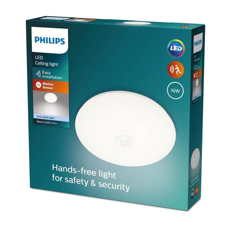 Philips - LED lubinis šviestuvas su jutikliu LED/16W/230V 4000K