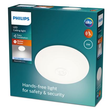 Philips - LED Lubinis  šviestuvas su jutikliu MAUVE LED/6W/230V 4000K