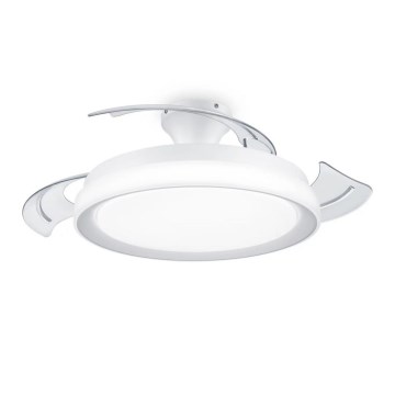 Philips - LED lubinis šviestuvas su ventiliatoriumi BLISS LED/35W/230V 5500/4000/2700K balta + nuotolinio valdymo pultas