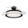 Philips-LED Lubinis šviestuvas su ventiliatoriumi BLISS LED/35W/230V 5500/4000/2700K juodas + nuotolinio valdymo pultas