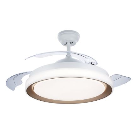 Philips-LED lubinis šviestuvas su ventiliatoriumi LED/35W/230V 5500/4000/2700K + nuotolinio valdymo pultas aukso