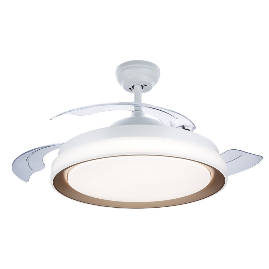 Philips-LED lubinis šviestuvas su ventiliatoriumi LED/35W/230V 5500/4000/2700K + nuotolinio valdymo pultas aukso