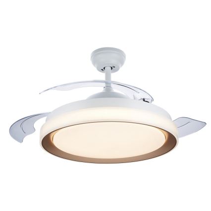 Philips-LED lubinis šviestuvas su ventiliatoriumi LED/35W/230V 5500/4000/2700K + nuotolinio valdymo pultas aukso