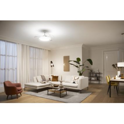 Philips - LED lubinis ventiliatorius LED/35W/230V 5500/4000/2700K baltas + nuotolinio valdymo pultas