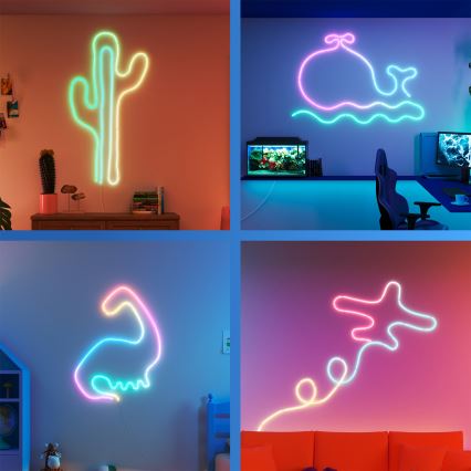 Philips - Dimeriuojama LED RGBIC juosta SMART NEON FLEX 10m LED/45W/230V 2700-6500K Wi-Fi