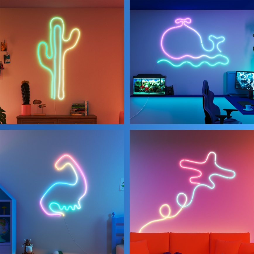 Philips - Dimeriuojama LED RGBIC juosta SMART NEON FLEX 10m LED/45W/230V 2700-6500K Wi-Fi
