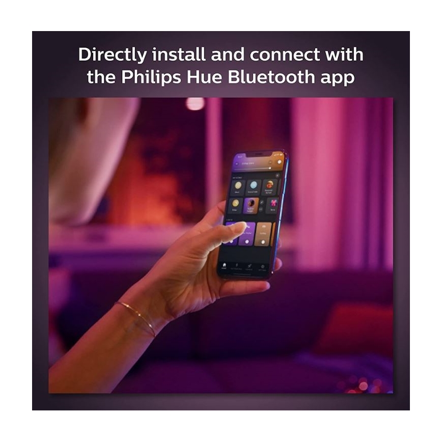 Philips - LED RGB Pritemdomi akcentiniai šviestuvai bėgių sistemai Hue PERIFO LED/5,2W/24V 2000-6500K