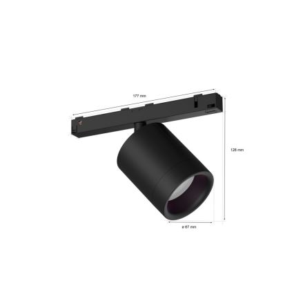 Philips - LED RGB Pritemdomi akcentiniai šviestuvai bėgių sistemai Hue PERIFO LED/5,2W/24V 2000-6500K