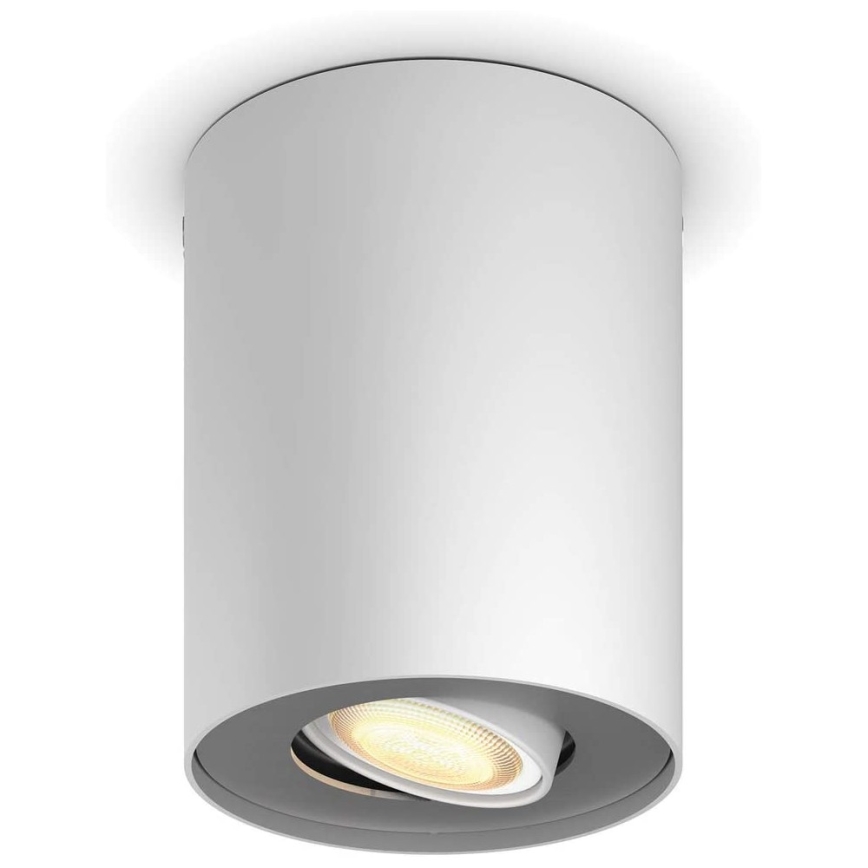 Philips - LED pritemdomas akcentinis apšvietimas Hue PILLAR 1xGU10/4,2W/230V 2200-6500K + nuotolinio valdymo pultas balta