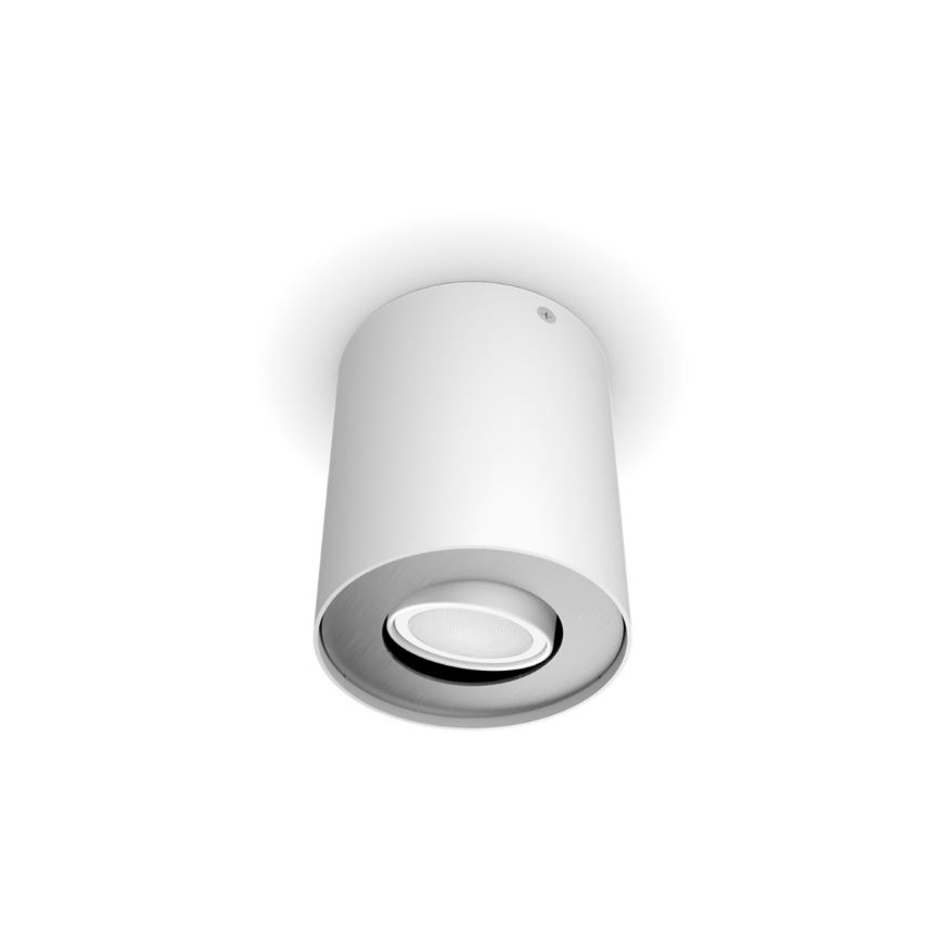 Philips - LED pritemdomas akcentinis apšvietimas Hue PILLAR 1xGU10/4,2W/230V 2200-6500K + nuotolinio valdymo pultas balta