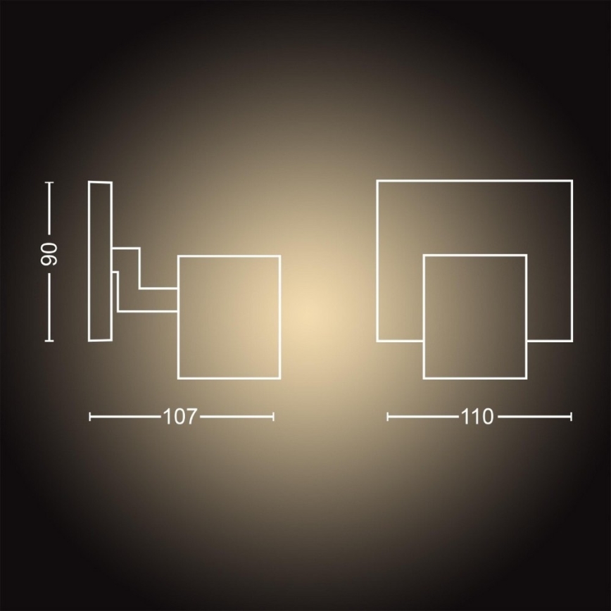Philips - LED pritemdomas akcentinis apšvietimas Hue RUNNER 1xGU10/4,2W/230V 2200-6500K balta