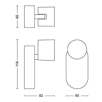 Philips - LED pritemdomas akcentinis sieninis šviestuvas LED/4,5W/230V