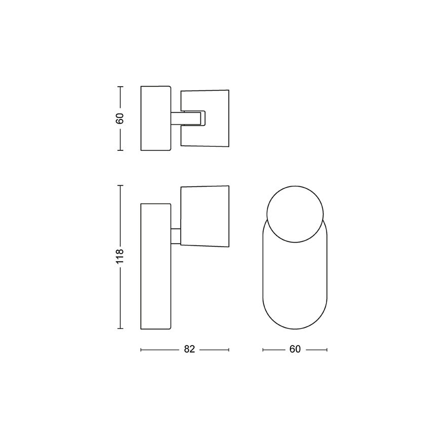 Philips - LED pritemdomas akcentinis sieninis šviestuvas LED/4,5W/230V
