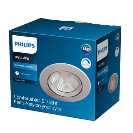 Philips - LED pritemdomas įleidžiamas lubinis šviestuvas SPARKLE LED/5,5W/230V