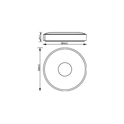 Philips - LED Pritemdomas lubinis šviestuvas COINER SCENE SWITCH LED/24W/230V 2700K balta