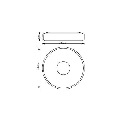 Philips - LED Pritemdomas lubinis šviestuvas COINER SCENE SWITCH LED/24W/230V 2700K juoda