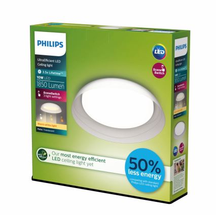 Philips - LED Pritemdomas lubinis šviestuvas FLETA SCENE SWITCH LED/10W/230V 2700K permatoma