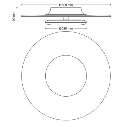 Philips- LED Pritemdomas lubinis šviestuvas SCENE SWITCH LED/40W/230V 2700K sidabras