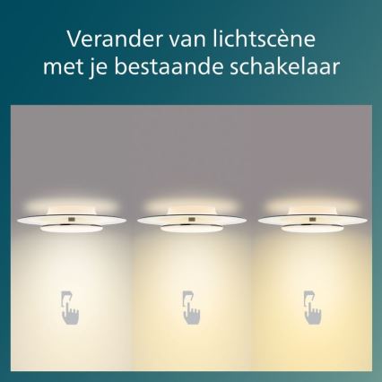 Philips- LED Pritemdomas lubinis šviestuvas SCENE SWITCH LED/40W/230V 2700K juoda